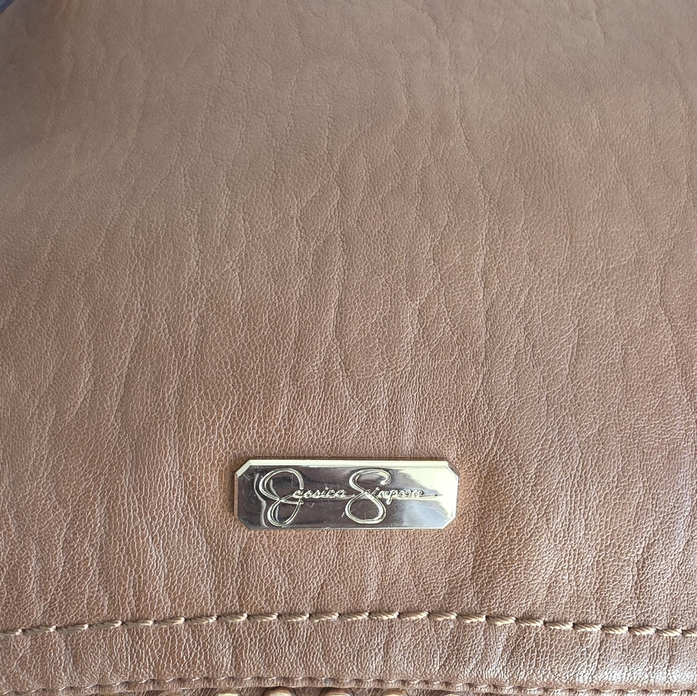 Jessica Simpson Tan Studded Hobo Shoulder Bag - Picture 3 of 7